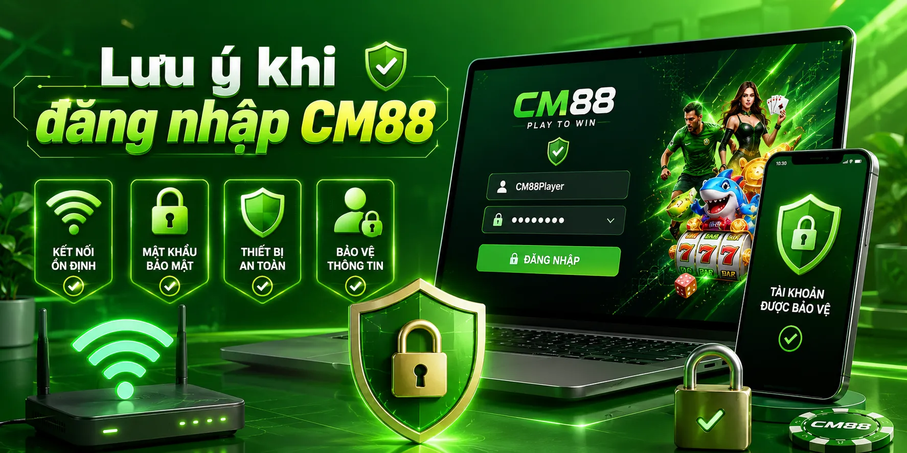 Những điều cần biết khi đăng nhập CM88 chơi game