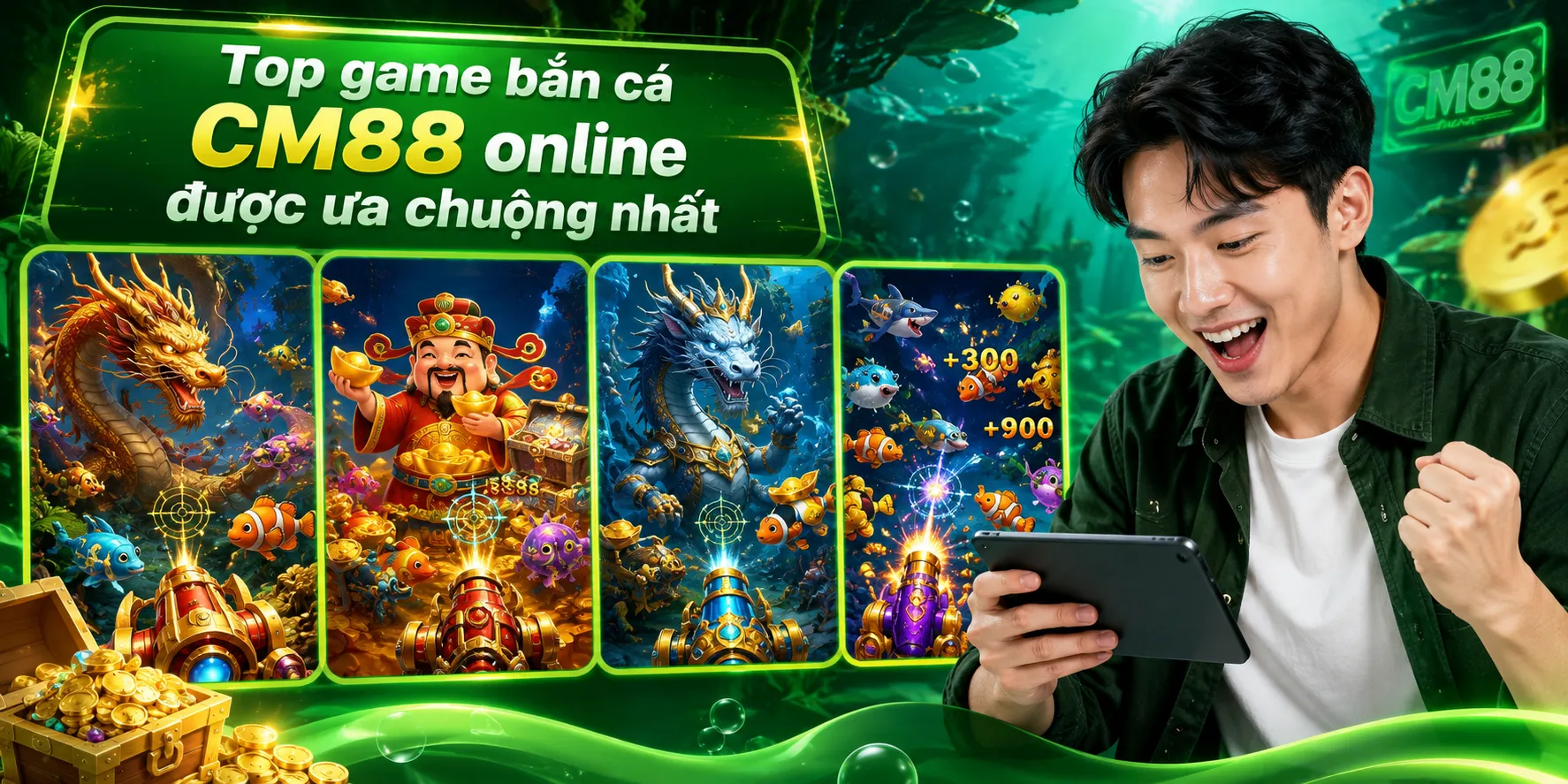Top game bắn cá CM88 online được ưa chuộng nhất