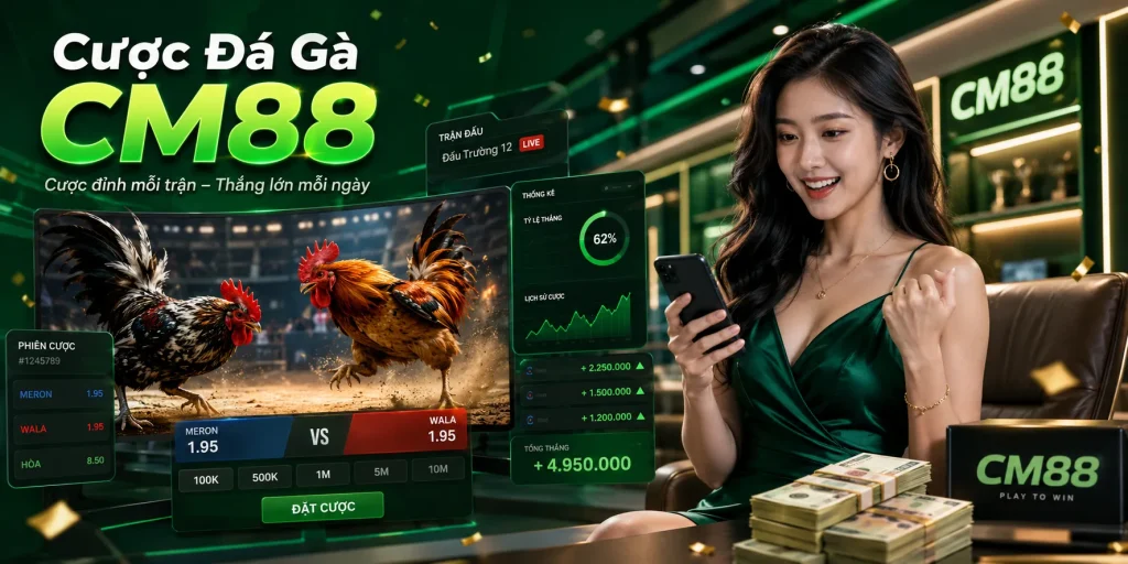 Cược Đá Gà CM88 – Kinh Nghiệm Soi Kèo Và Quản Lý Vốn Hiệu Quả