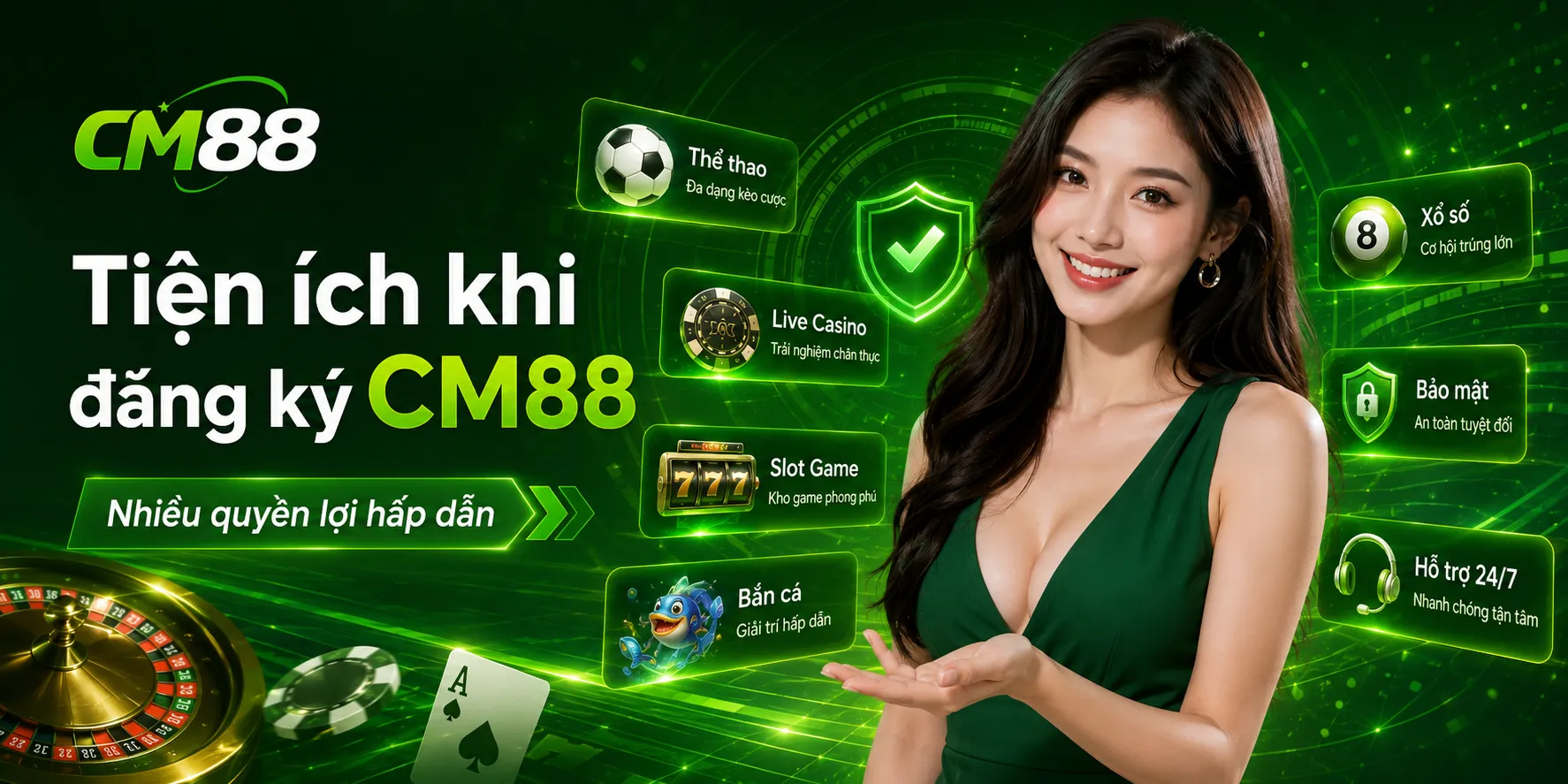 Những tiện ích khi bạn đăng ký CM88 thành công