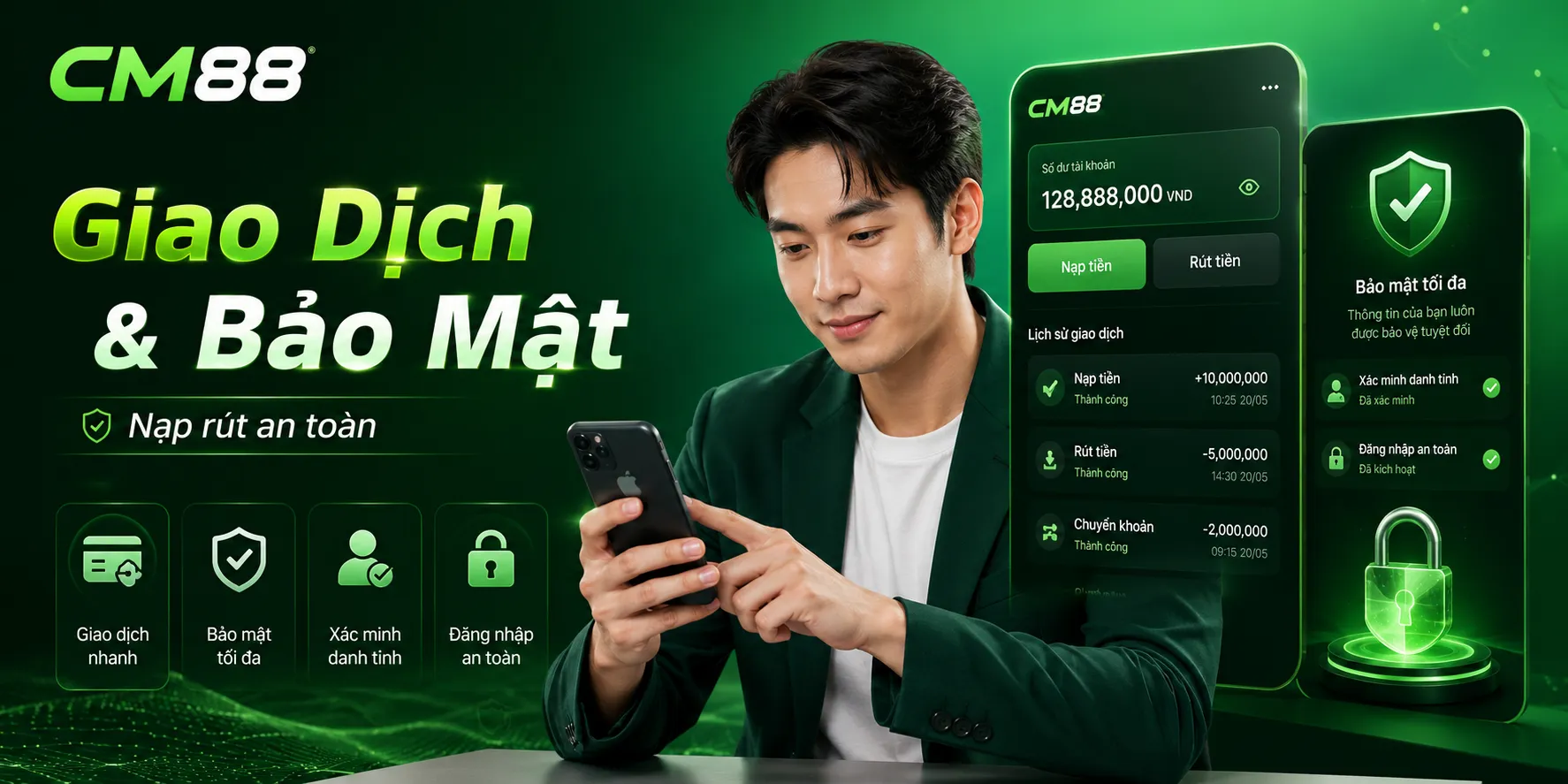 Quy định giao dịch và đặt cược được bảo mật