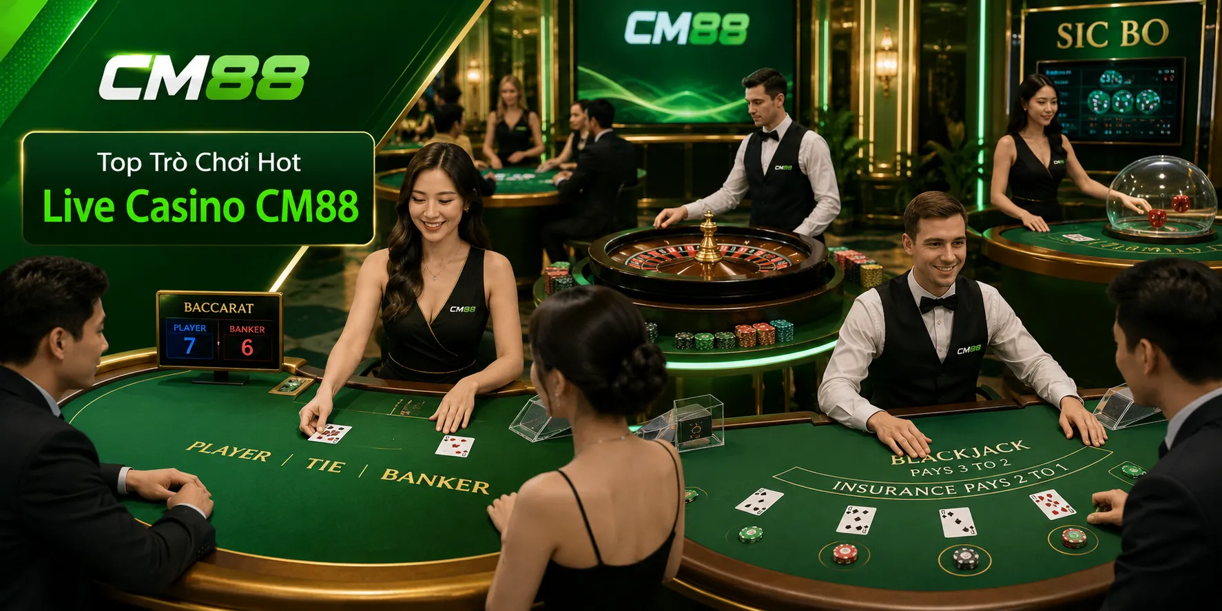 Top trò chơi hot live casino cm88