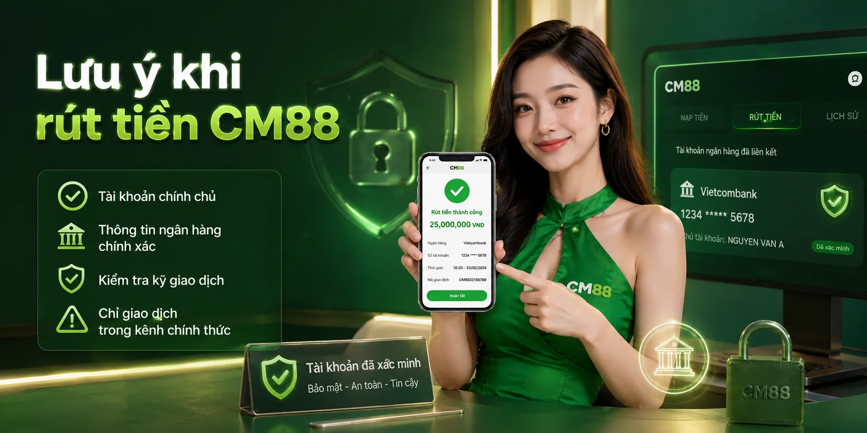 Rút tiền CM88 và những điểm bạn cần biết