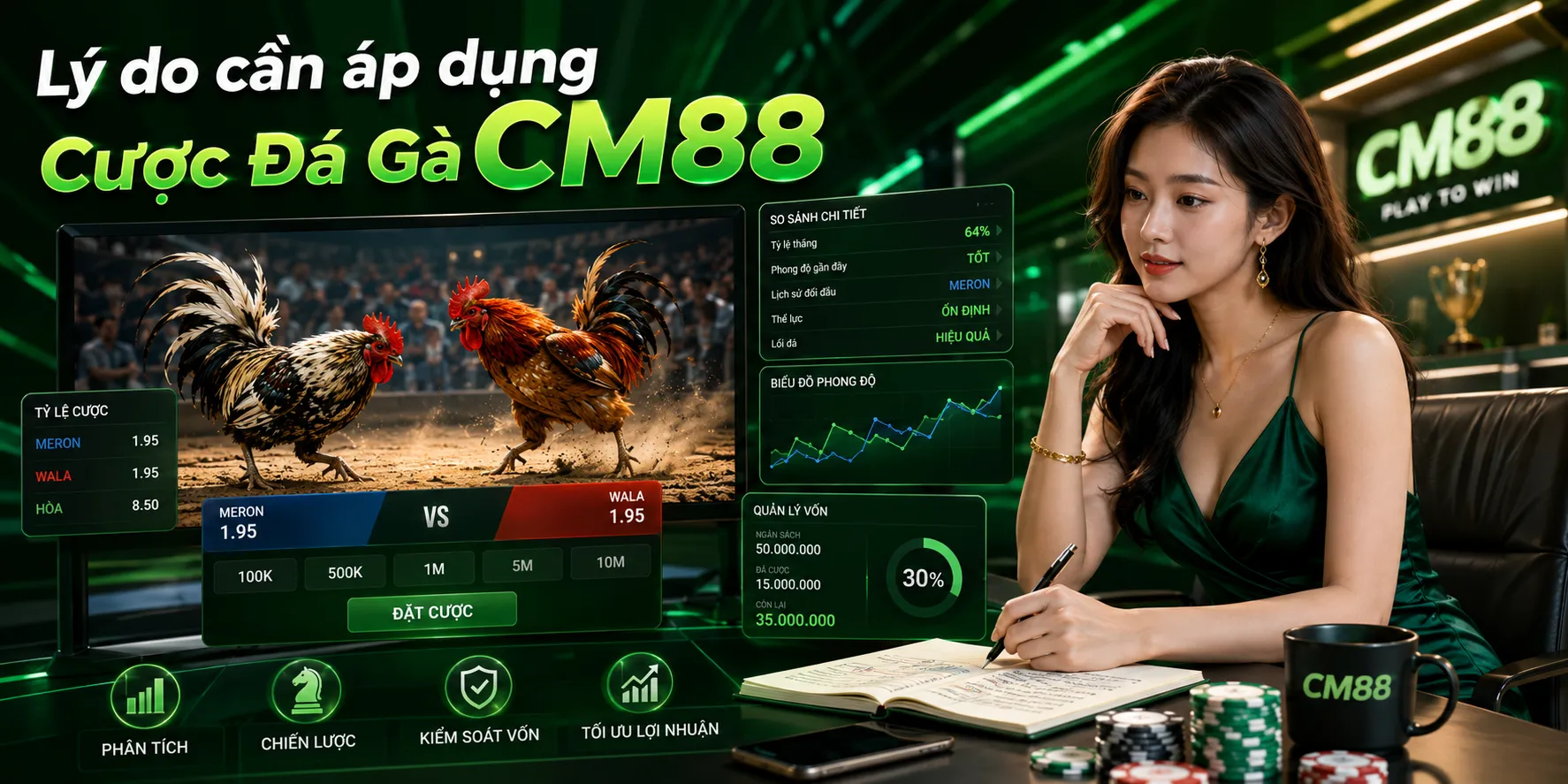 Lý do cần áp dụng kinh nghiệm Cược Đá Gà CM88