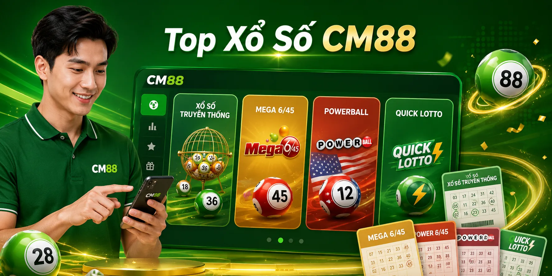 Top xổ số CM88 được yêu chuộng