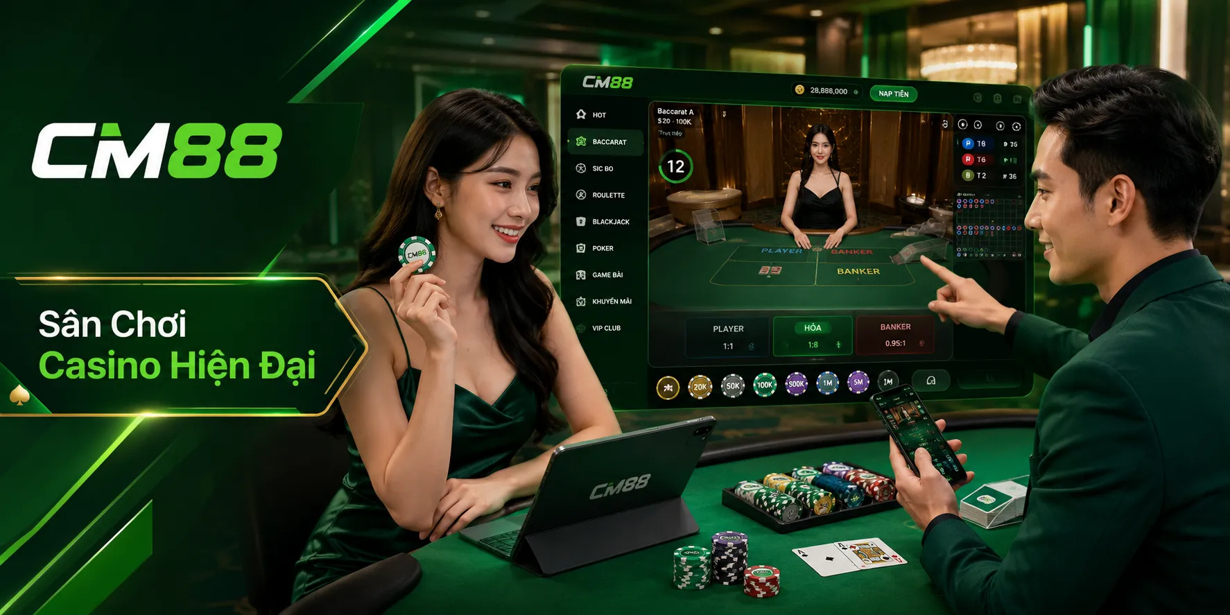 Giới Thiệu CM88 sân chơi casino hiện đại