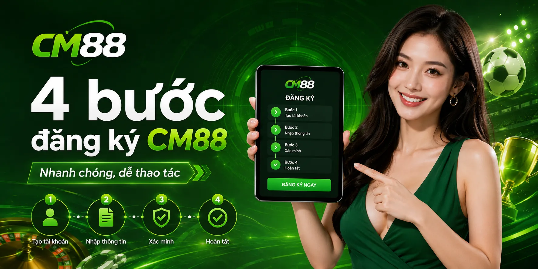 Mách bạn 4 bước để đăng ký CM88 siêu đơn giản